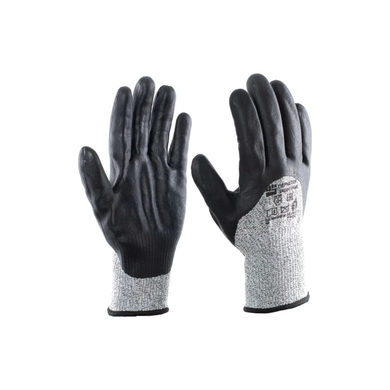 Перчатки защитные антипорезные со вспененым нитрил.покрытием