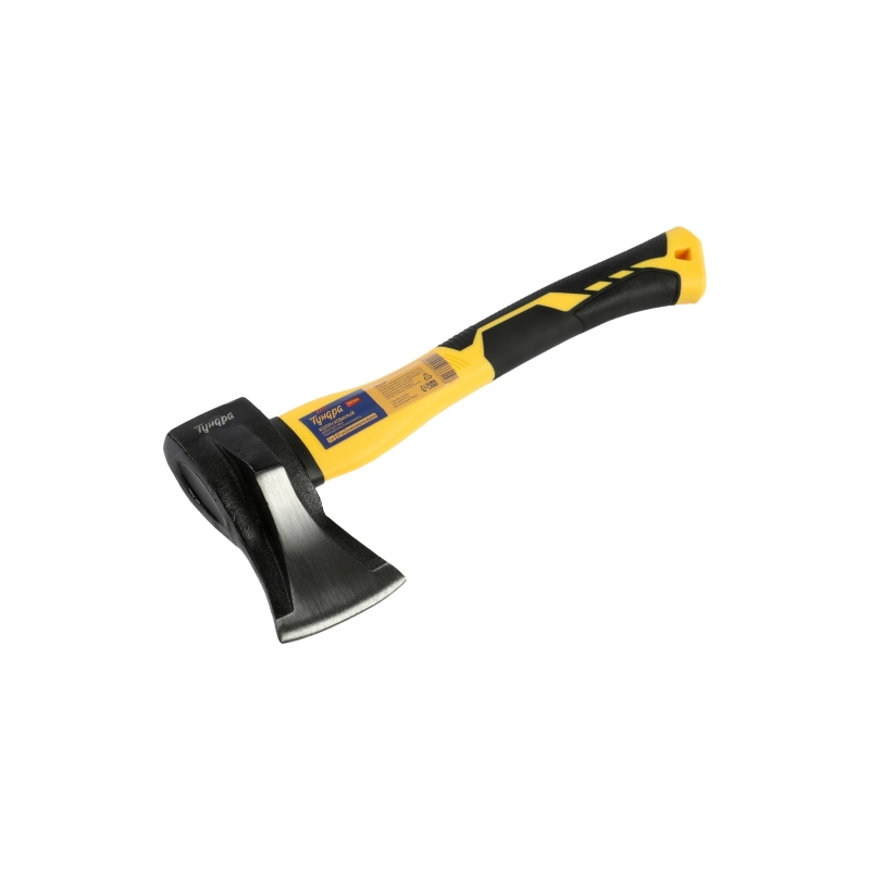 СЛ Колун кованый ТУНДРА ПРОФИ, клиновидн, фиберглас. 3К топорище 37 см, 1 кг (9933315)