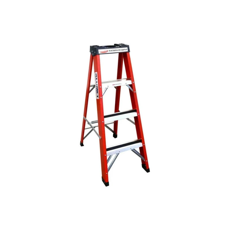 Стремянка SF 1003 стеклопластиковая 3 ступени, Alumet, с органайзером