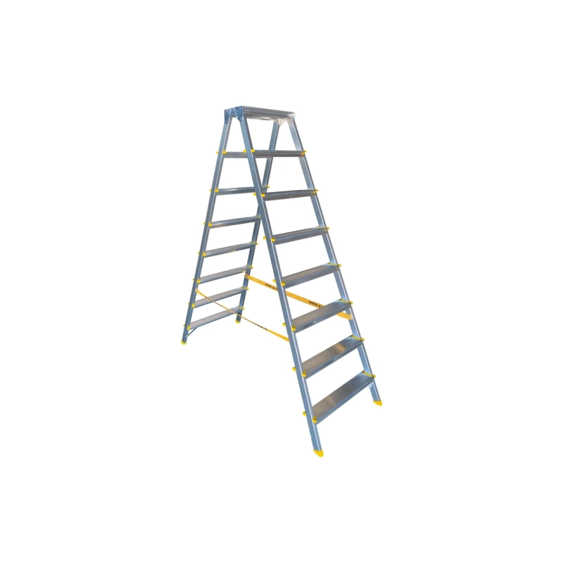 Двухсторонняя стремянка алюминиевая анодированная 8 ст. APD9208