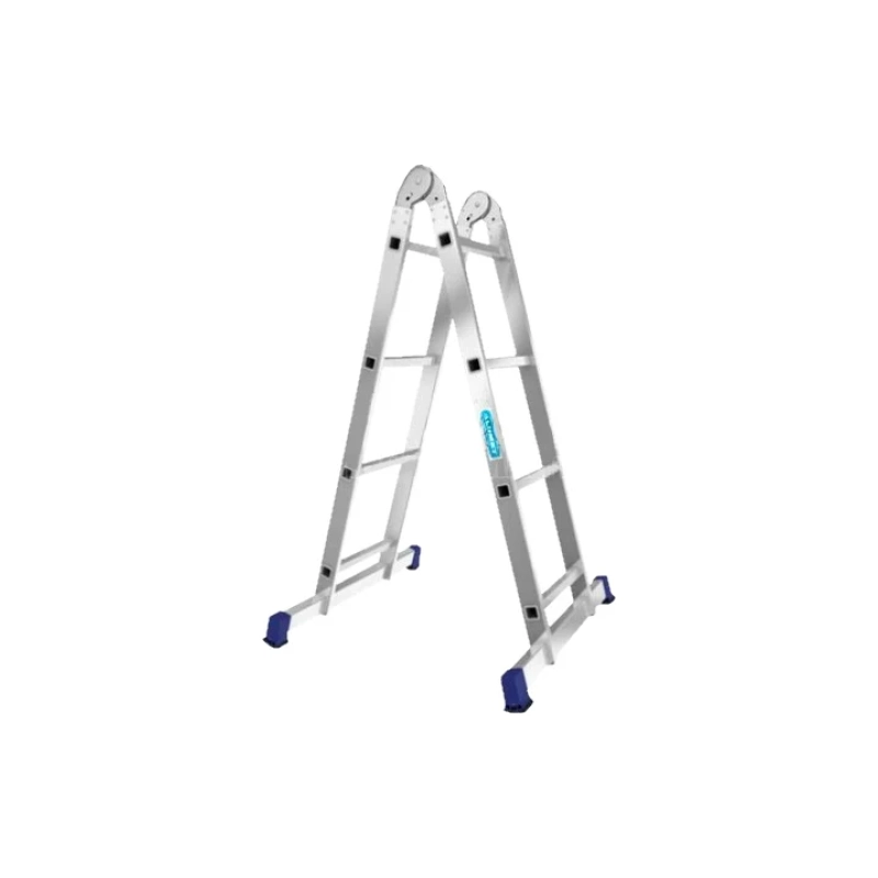 Лестница алюминиевая двухсекционная шарнирная профессиональная 2*3 Т203