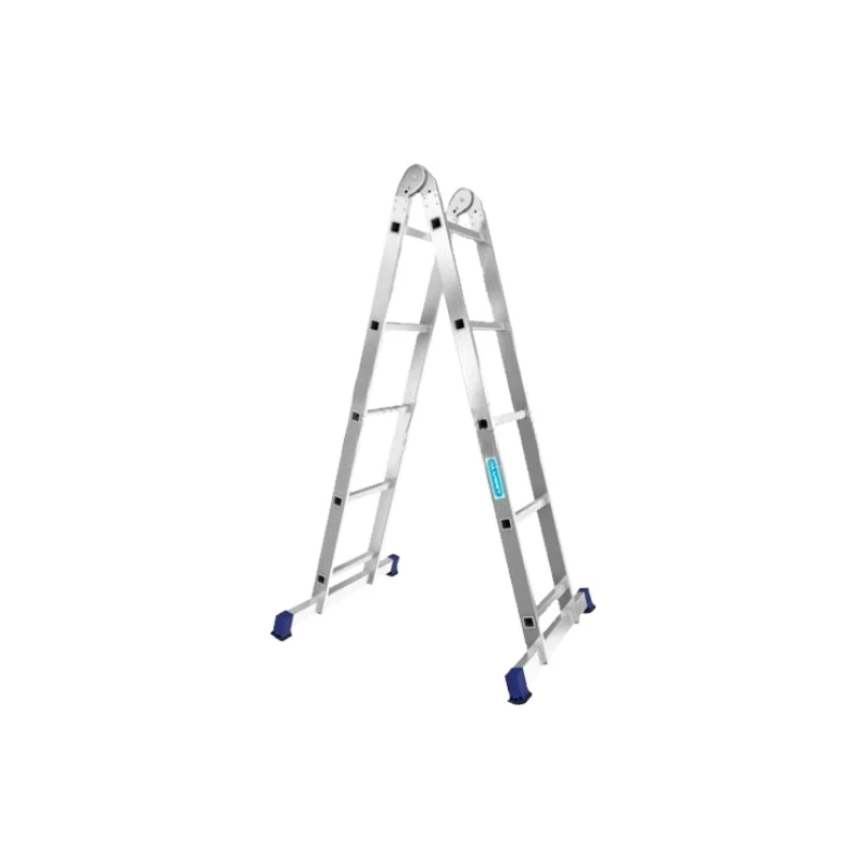 Лестница алюминиевая двухсекционная шарнирная профессиональная 2*5 Т205