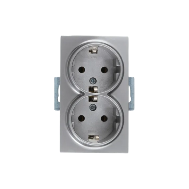 CANDELLA Розетка б/з серебро