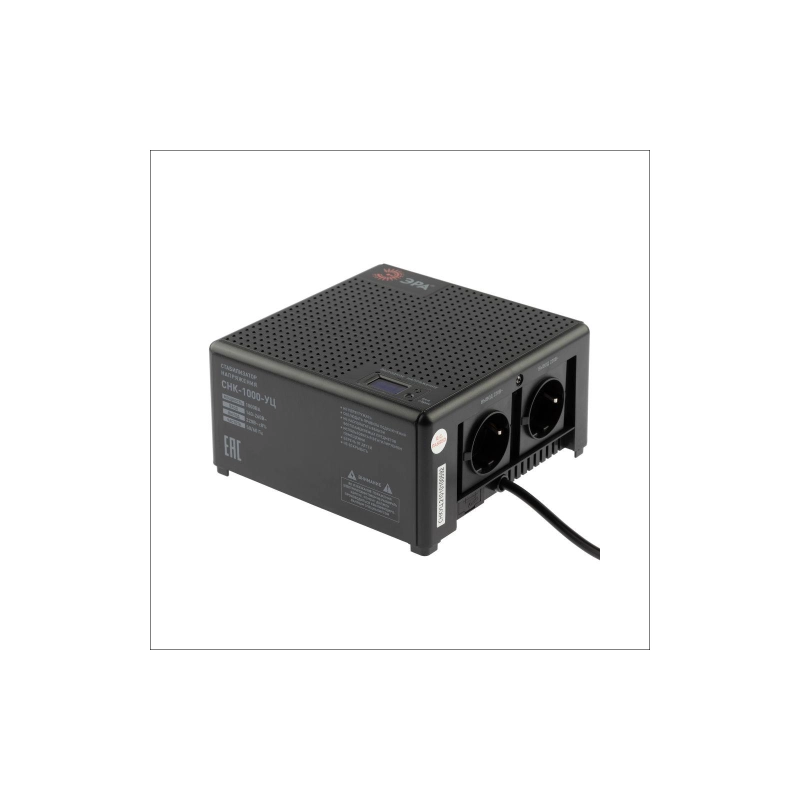 Стабилизатор напряжения ЭРА СНК-1000-УЦ,140-260В/220В 1000ВА