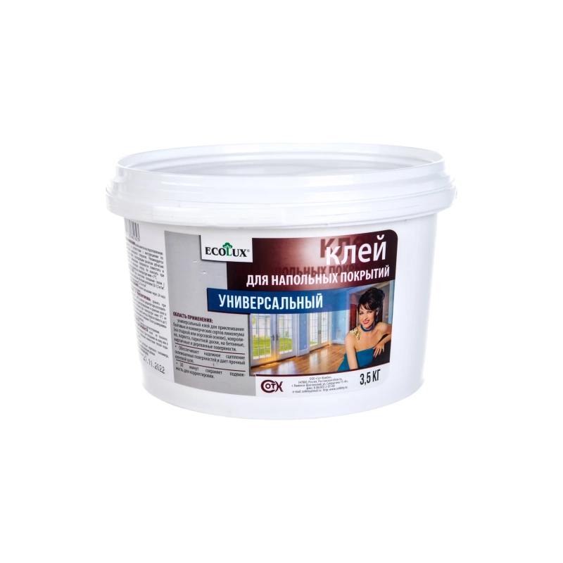 Ecolux Клей д/напольных покрытий 3,5кг