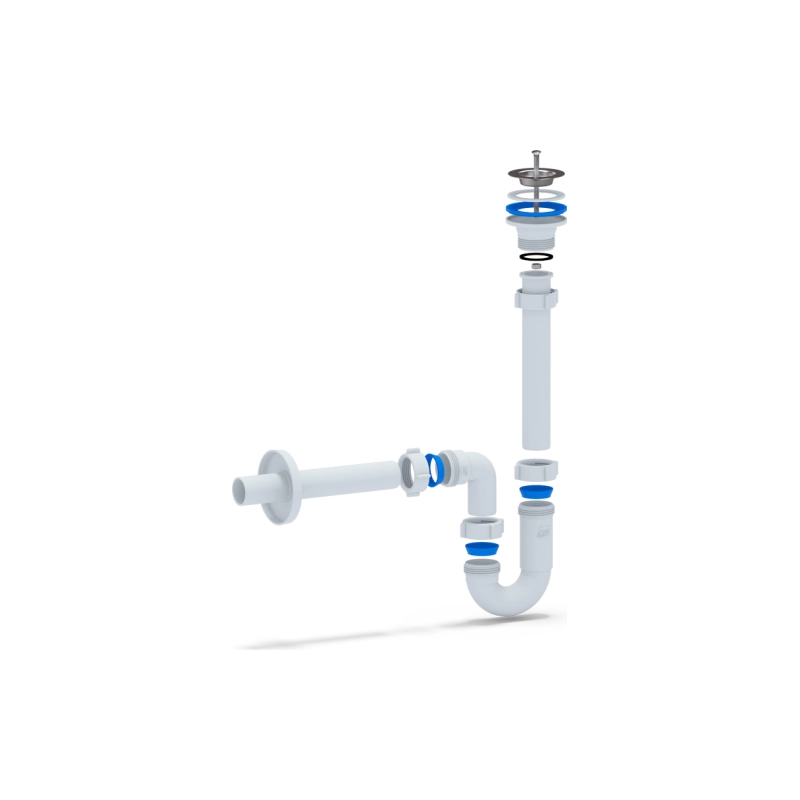 АНИ ПЛАСТ DB1003 Сифон Ани 1 1/4*32 прямоточный с прямой трубой 32мм