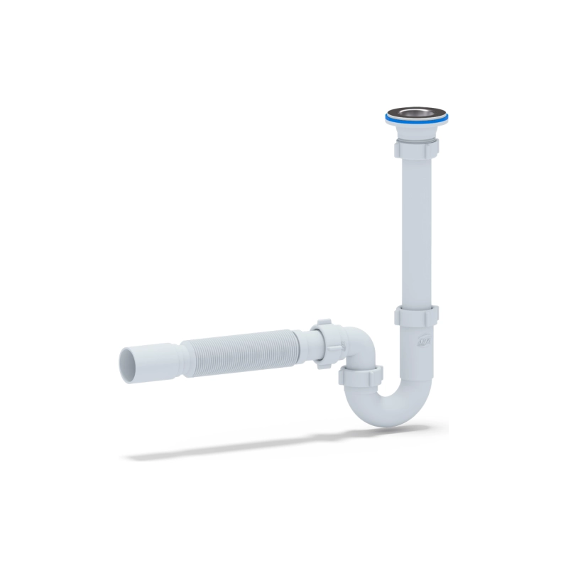 АНИ ПЛАСТ DB1010 Сифон Ани 1 1/4*32 прямоточный с гибкой трубой 32*40