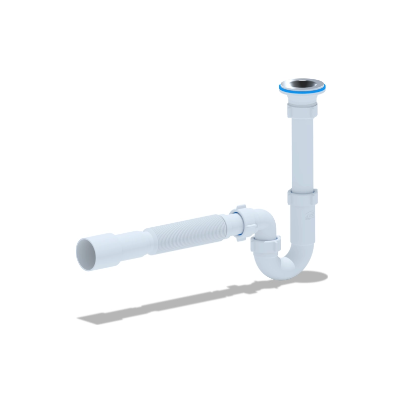 АНИ ПЛАСТ DB1016 Сифон Ани 1 1/4*32 прямоточный с гибкой трубой 32*40/50