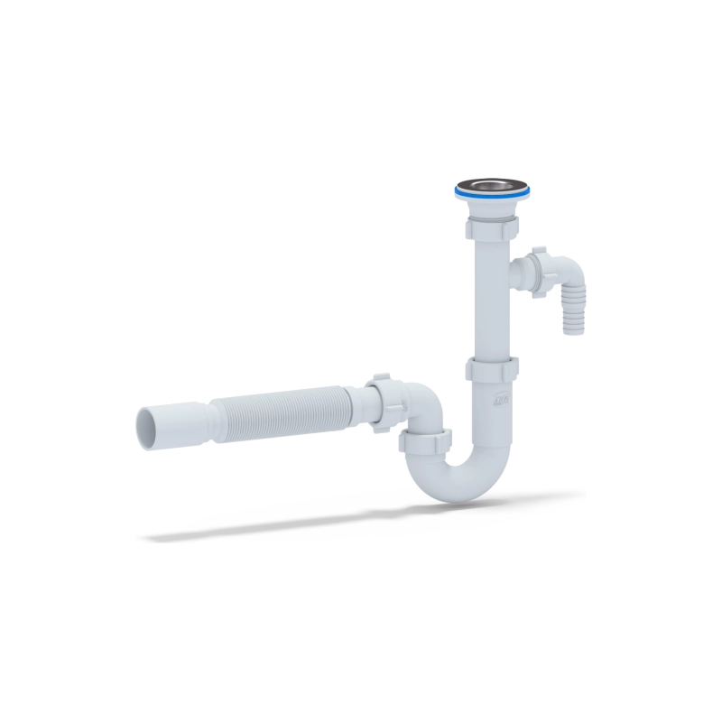 АНИ ПЛАСТ DB1310 Сифон Ани 1 1/4*32 прямоточный с отводом для с/м и г/т 32*40