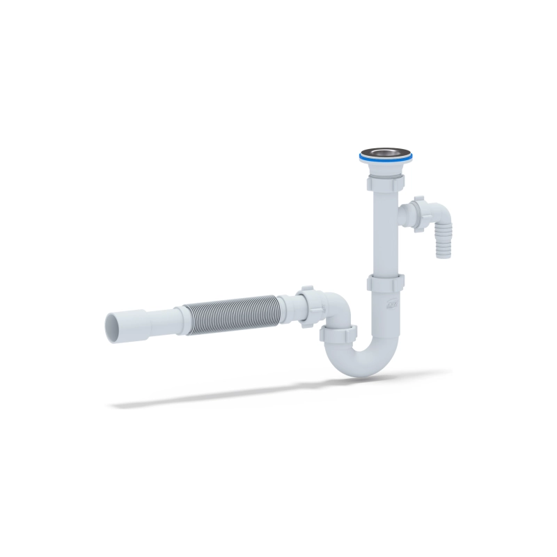 АНИ ПЛАСТ DB1315 Сифон Ани 1 1/4*32 прямоточный с отв. для с/м и г/т 32*32/40