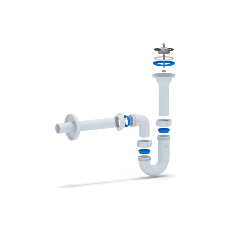 АНИ ПЛАСТ DB2003 Сифон Ани 1 1/4*32 прямоточный с прямой труб. 32мм