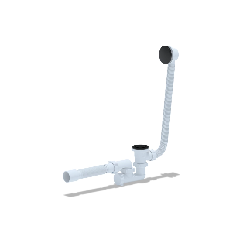 АНИ ПЛАСТ EC255BL Сифон рег.д/в с вып.клик-клакперелив., г/тр 40*50