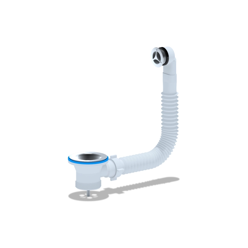 АНИ ПЛАСТ N120SR2 Перелив гибкий д/умыв.с круглым верт.перелив.27мм