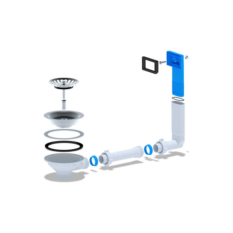АНИ ПЛАСТ N305 Перелив для мойки 3 1/2