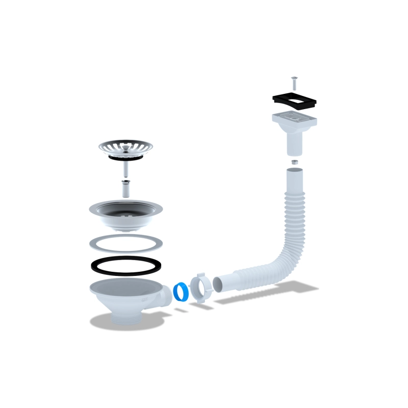 АНИ ПЛАСТ N310 Перелив для мойки 3 1/2