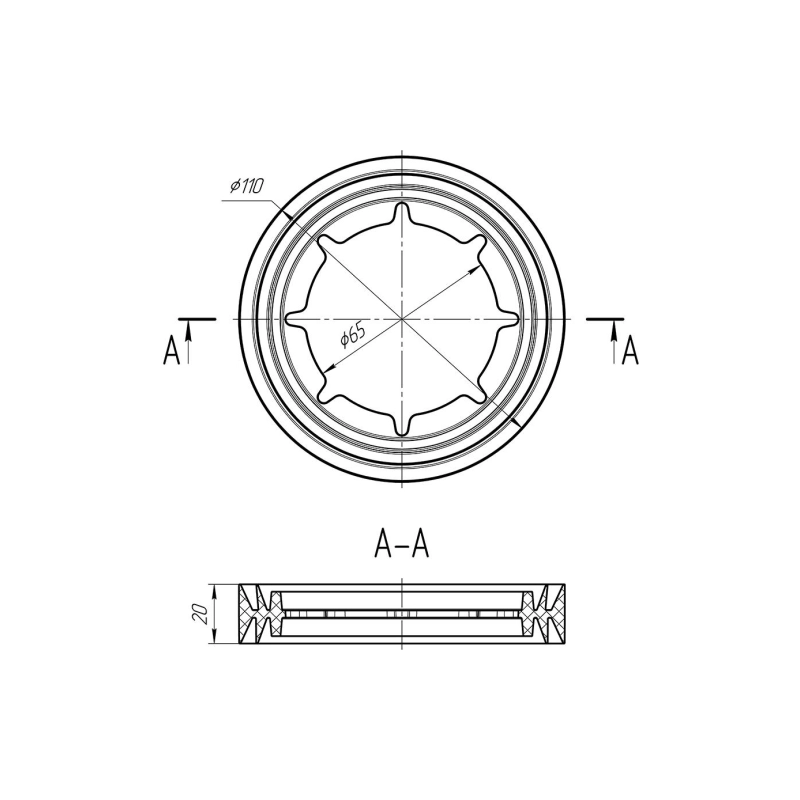 АНИ ПЛАСТ M800 Прокладка бачка унитаза