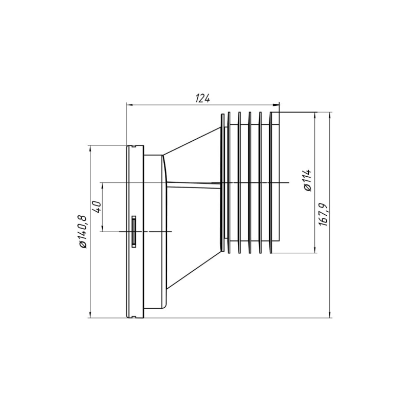АНИ ПЛАСТ W0420 Эксцентрик жесткий 40 мм