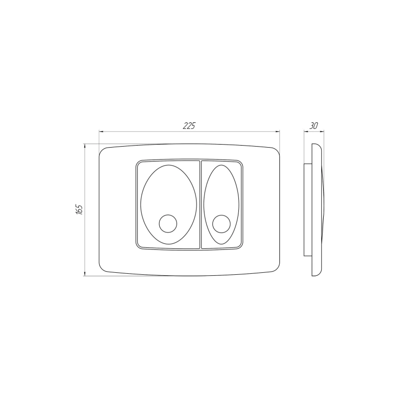 АНИ ПЛАСТ WN1112 Набор инсталяции с унитазом, крышкой, клав.хром мат., овальн.