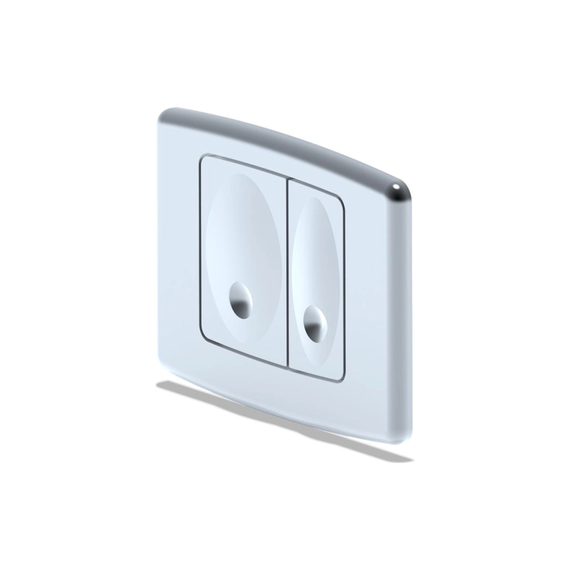 АНИ ПЛАСТ WP1120 Клавиша для системы скрытой установки унитаза,матов.хром