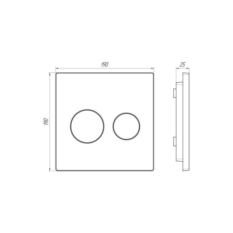 АНИ ПЛАСТ WP2430 Клавиша для системы инсталяции 