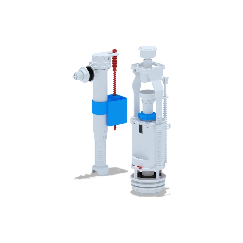 АНИ ПЛАСТ WC8010 Набор с бок.подводкой 1/2 пл кнопка белая