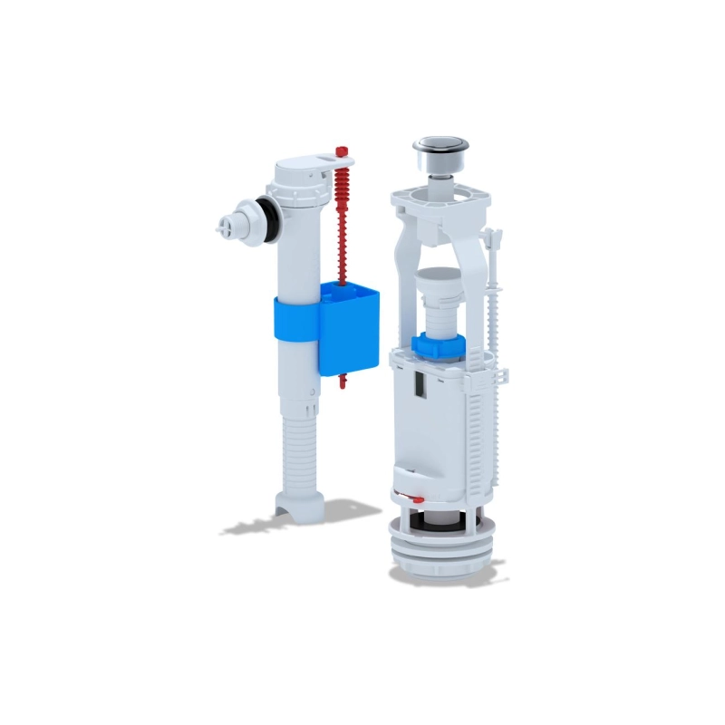 АНИ ПЛАСТ WC8010C Набор с бок.подводкой 1/2 пл кнопка хром