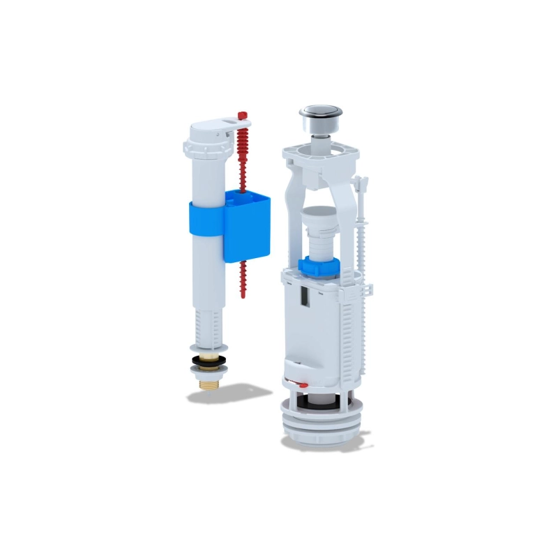 АНИ ПЛАСТ WC8520C Набор с ниж. под. 1/2 латунь кнопка хром