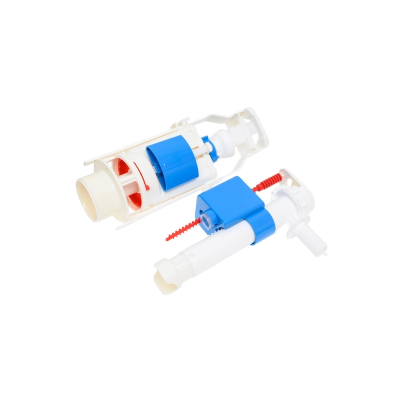 АНИ ПЛАСТ WC9010C Набор с бок. под. 1/2 пластик кнопка хром. двойная