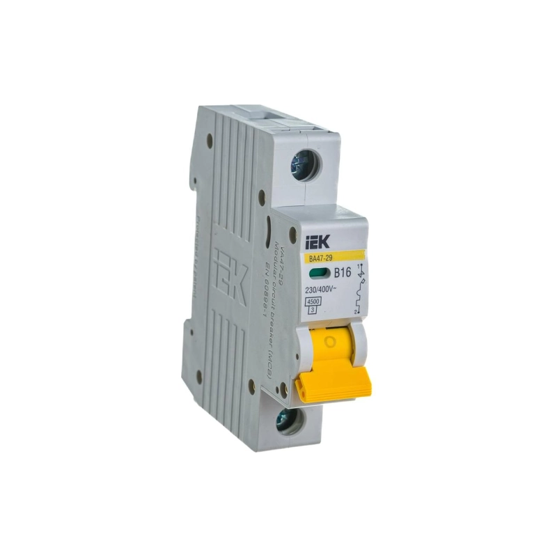 Выключатель автома. однополюсный 16А С ВА47-29 4,5кА