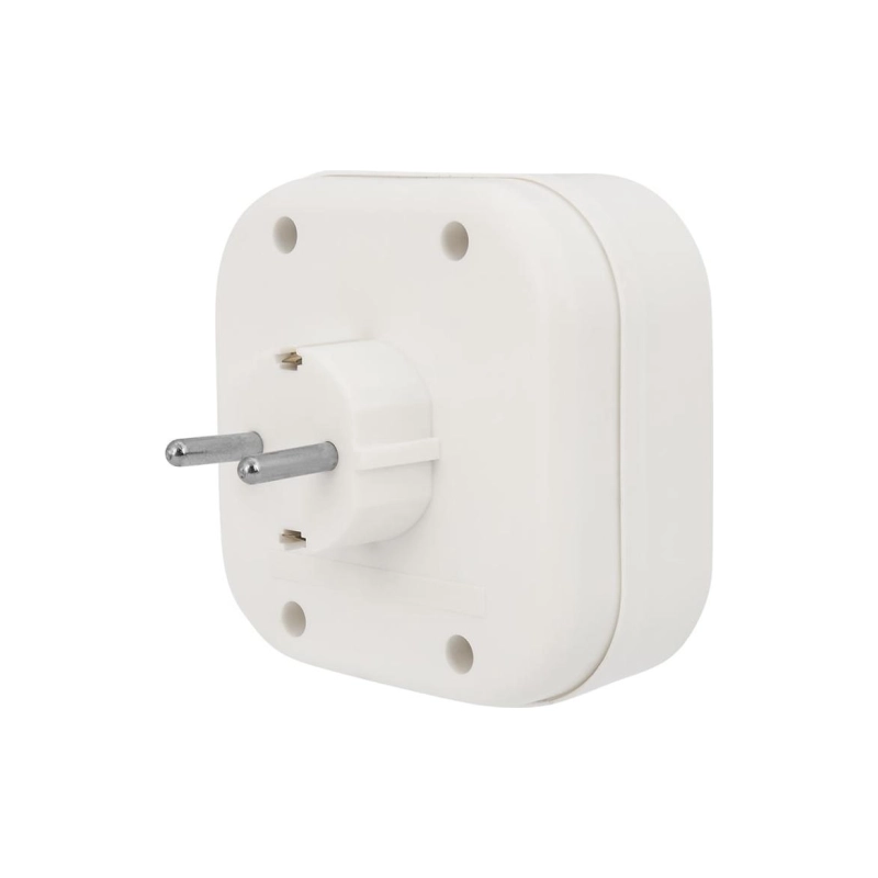 Разветвитель четверник REXANT с/з бел 16А