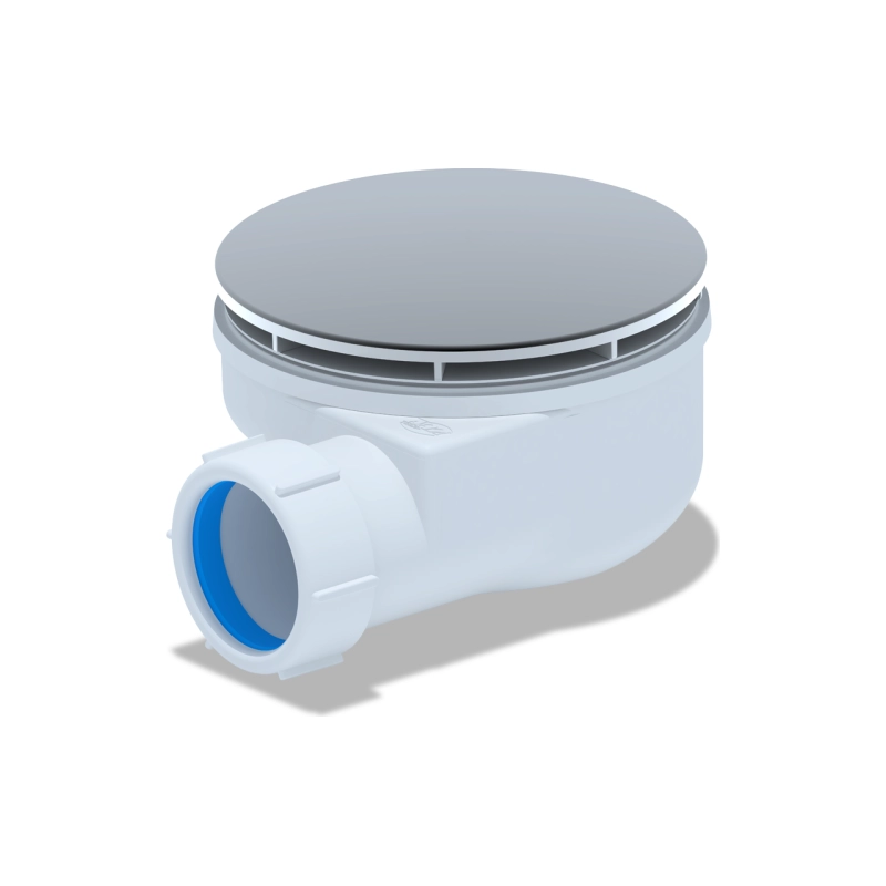 АНИ ПЛАСТ E350VAL Сифон для душевого поддона 1/2*90, h 55 мм, металл