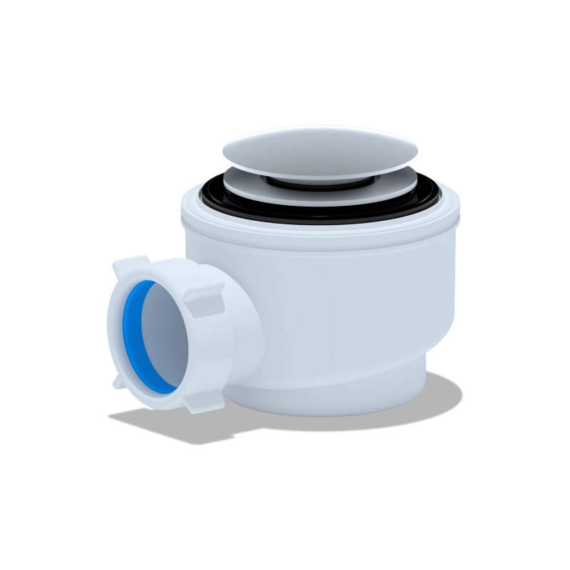 АНИ ПЛАСТ E410CLGS Сифон для душ. поддона 1 1/2*50/60 хром, кл-кл.(гриб.-сетка)