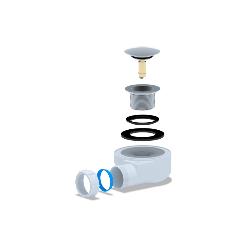 АНИ ПЛАСТ E450CLG Сиф.душ.подд.1 1/2, h 53 мм, клик-клак(гриб)