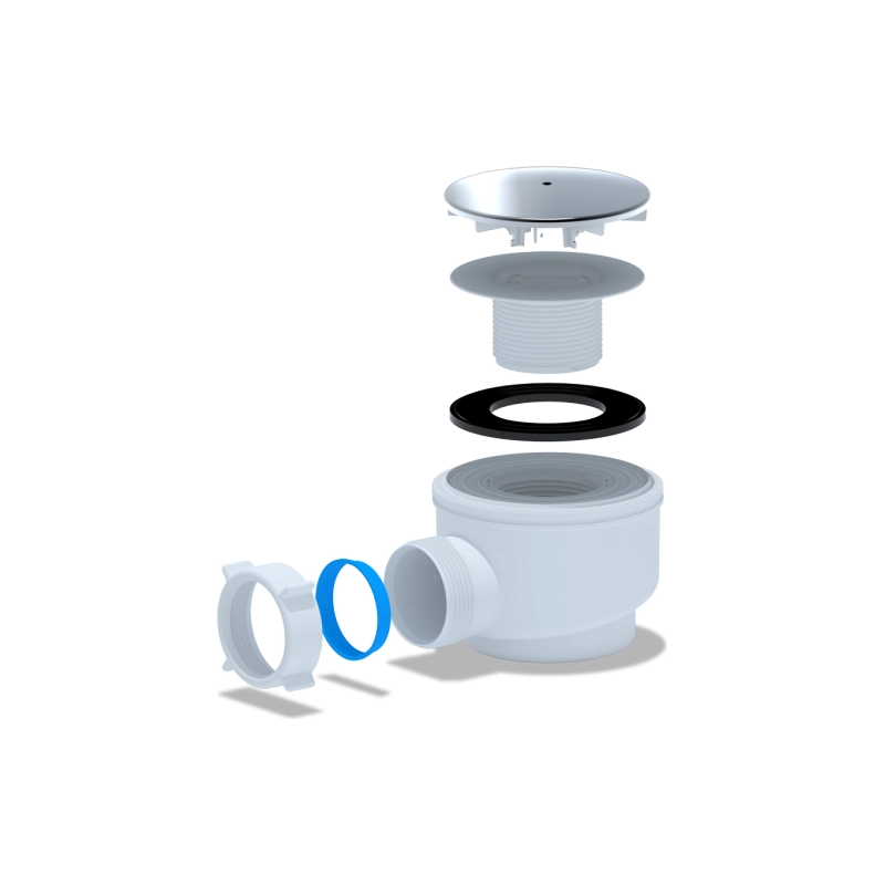 АНИ ПЛАСТ E510C Сифон для душ. поддона 1 1/2*60 хром