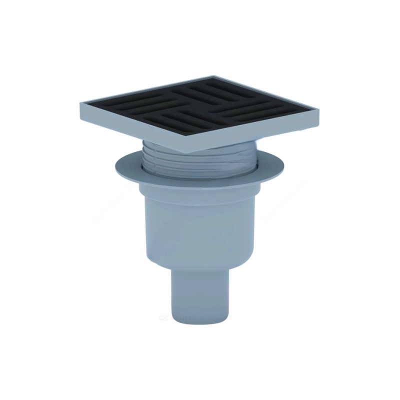 АНИ ПЛАСТ TQ5716 Трап верт.вып. 50 рег.реш.чугун 150х150 мм, сухой