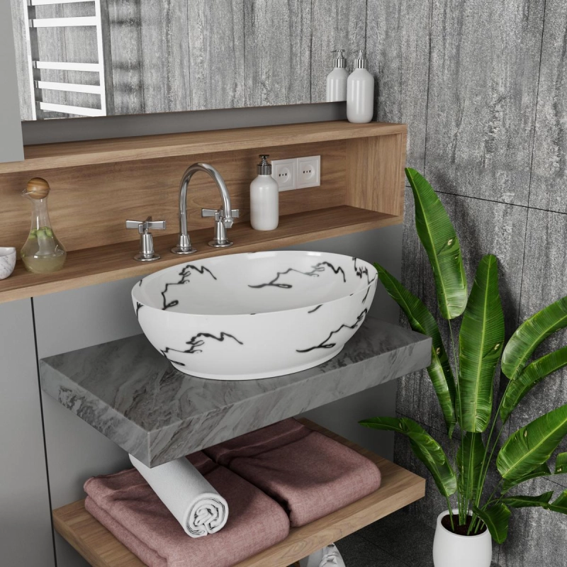 Умыальник накладной Point Артемида 51 овальный