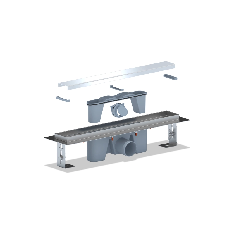АНИ ПЛАСТ TLZ2145G Трап из н/стали c комб.затв. Штиль 450 мм вып 50 мм, глянец