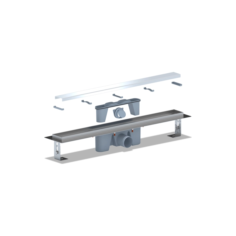 АНИ ПЛАСТ TLZ2165G Трап из н/стали c комб.затв. Штиль 650 мм вып. 50 мм, глянец