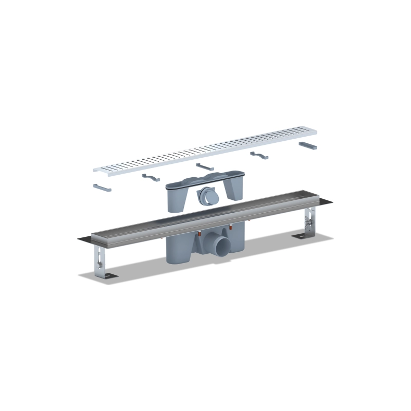 АНИ ПЛАСТ TLZ2465G Трап из н/стали c комб.затв. Бимс 650 мм вып. 50 мм, глянец