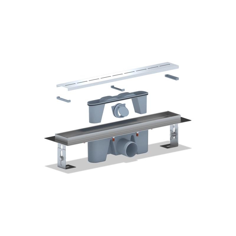 АНИ ПЛАСТ TLZ2545G Трап из н/стали c комб.затв. Киль 450 мм вып. 50 мм, глянец