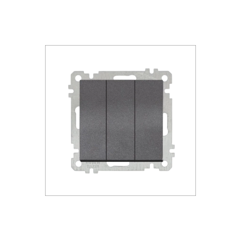 CANDELLA Выключатель тройной дым