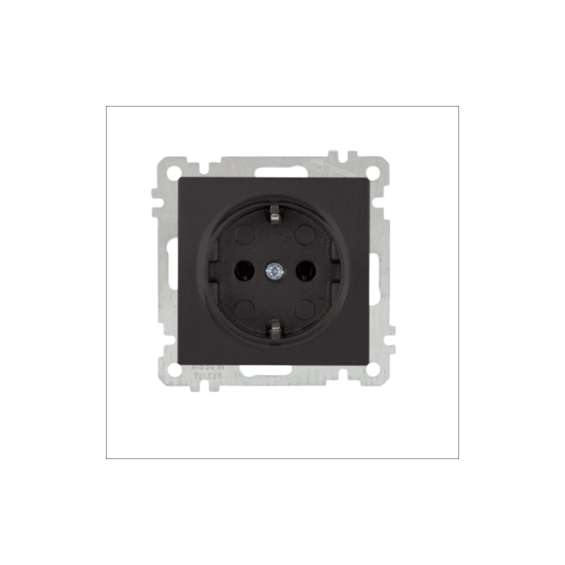 CANDELLA Розетка с/з черная