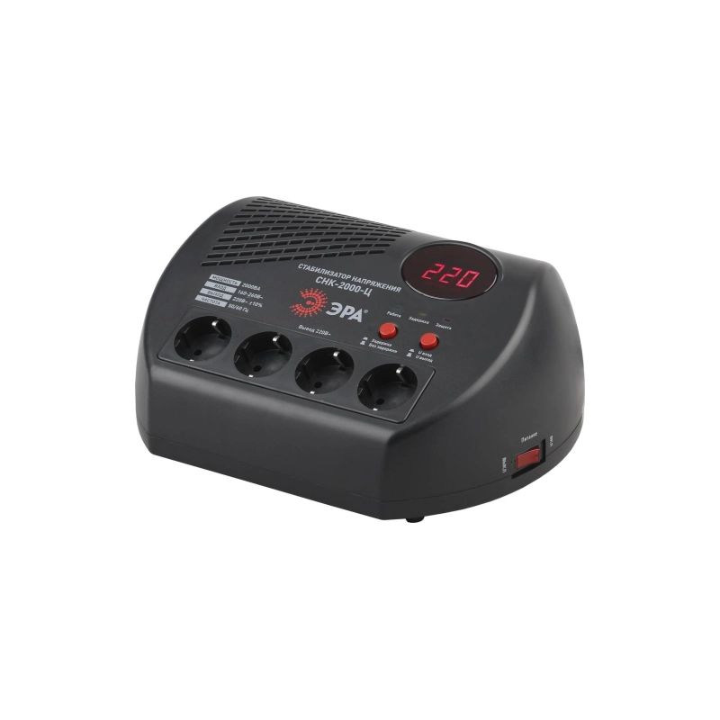 Стабилизатор напряжения ЭРА СНК-2000-Ц,160-260В/220В 2000ВА