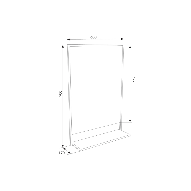 Зеркало Grunge Loft 60П