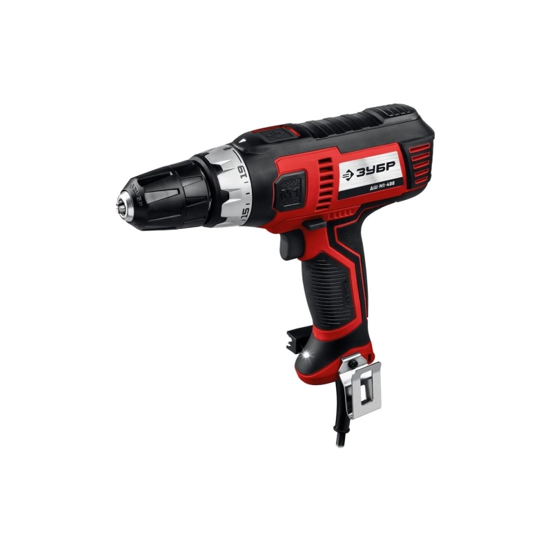 Дрель-шуруповерт ЗУБР 400 Вт, 28 Н·м, сетев. (ДШ-М1-400)