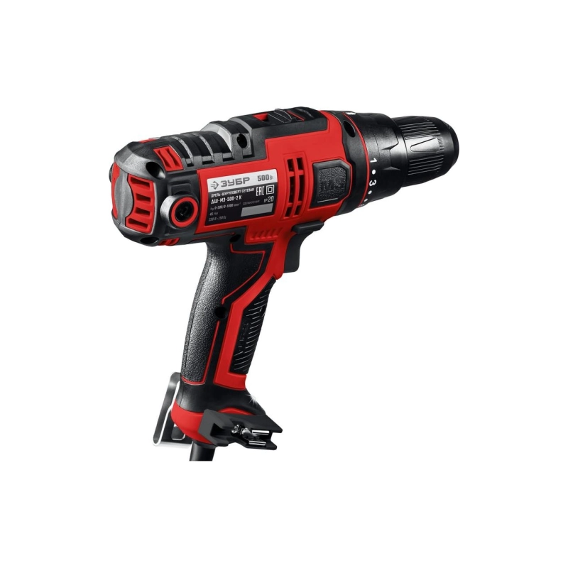 Дрель-шуруповерт ЗУБР 500 Вт, 45 Н·м, сетев., кейс (ДШ-М3-500-2 К