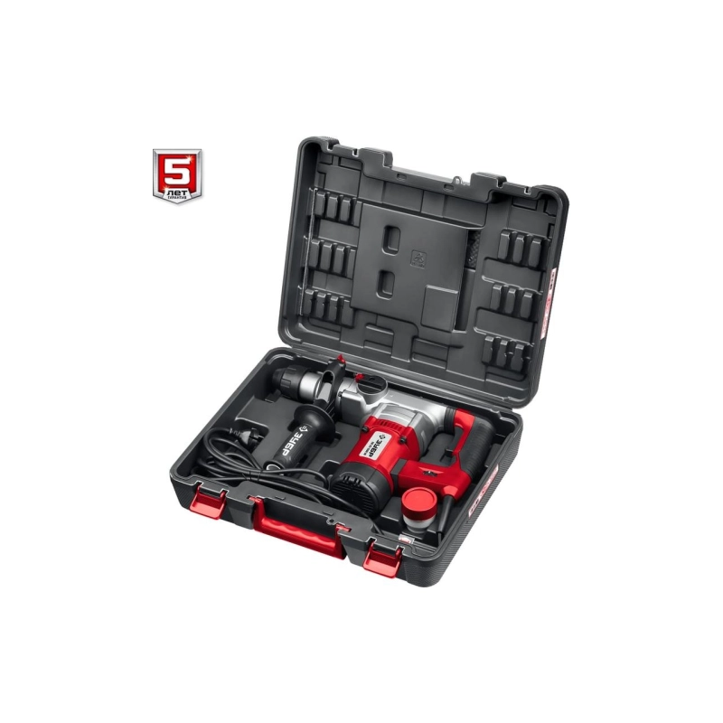 Перфоратор ЗУБР 1500 Вт, 32 мм, SDS Plus, АВТ (ПВ-32-1500 ЭВ)