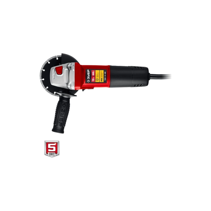 Угловая шлифовальная машина ЗУБР компакт 800 Вт, d115 мм (УШМ-115-805)