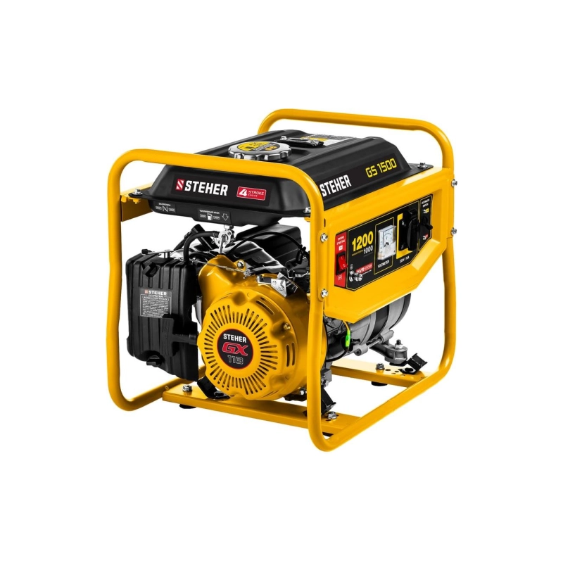 Бензиновый генератор 1200Вт STEHER (GS-1500)