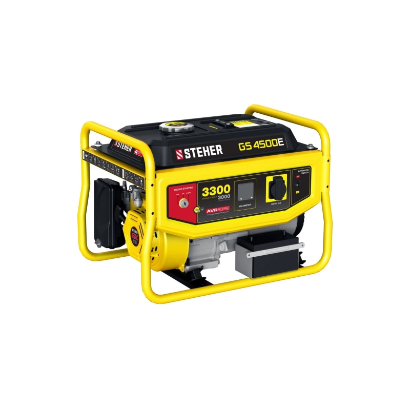 Бензиновый генератор с электростартером 3300Вт STEHER (GS-4500E)